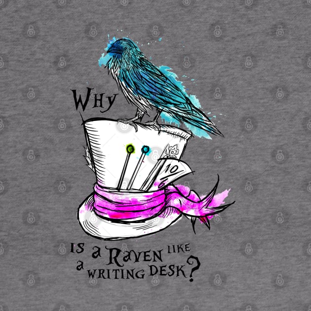 Why is a Raven Like a Writing Desk by HannahPalmerArt